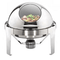 CASTELLO Economy Round Roll Top Chafing Dish w/ Glass Window